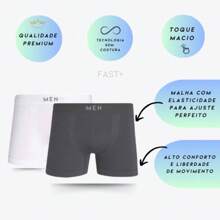 Kit 8 Adult Microfiber Boxer Briefs - 彩色 - 查看 5