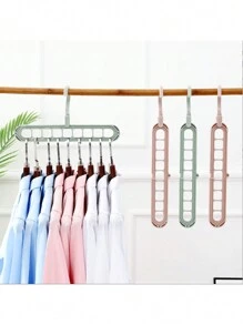5pcs Multi-Functional 9-Hole Rotating Clothes Hanger, Suitable For Home Wardrobe, Storage Rack, Magical Hanger Decor, Suitable For Autumn, Holiday, Room, Home Decor, Bedroom Decor - Multicolor - View 7