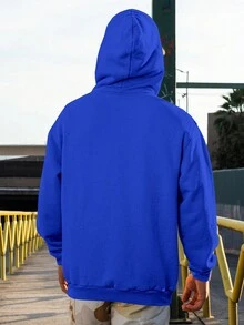 Angry Cat Sweatshirt Blouse Coffee Kitten Caffeine  1995 Flow Fx - Royal Blue - View 7