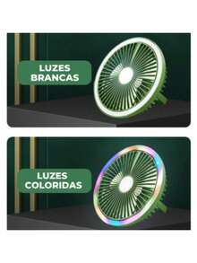 Mini Portable USB Rechargeable Fan 3 Speeds Mega Silent - màu xanh lá - Xem 4