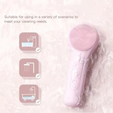 电动洁面刷，硅胶洗脸刷，男女洗脸刷，可充电恒温加热振动按摩清洁刷，用于毛孔清洁去角质去黑头粉刺面部清洁，面部刷