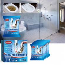 Jaysuing Drainage Pipe Blockage Removal Powder Toilet Kitchen Sewer Anti Blockage Dredging Cleaning Deodorizing Powder