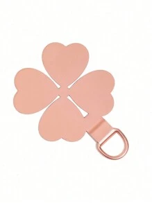 304#不锈钢四叶草心形手机支架，手机指环扣，手机挂绳，手机壳充电口固定指环扣，送给母亲、家人、朋友的礼物，生日、节日手机装饰，手机链 - 彩色 - 查看 14