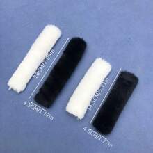 2 件套温暖毛绒可拆卸鞋带套，适合木屐、冬季和秋季 - 彩色 - 查看 6