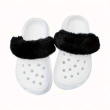 2 件套温暖毛绒可拆卸鞋带套，适合木屐、冬季和秋季 - 彩色 - 查看 3