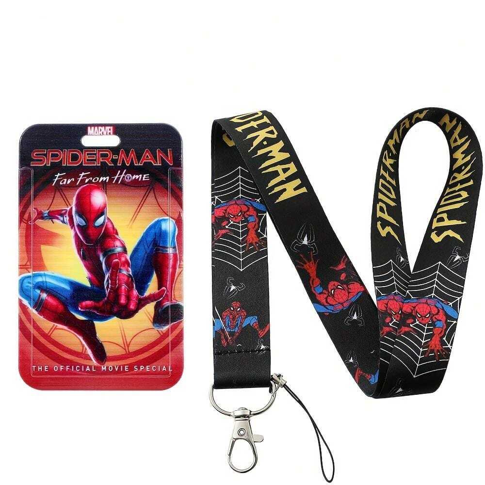 Anime Spider Man Lanyard Peter Parker Phone Rope For Key USB ID Card