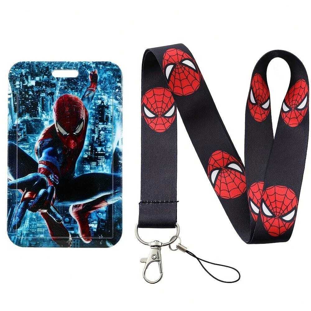 Anime Spider Man Lanyard Peter Parker Phone Rope For Key USB ID Card