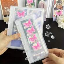 KPOP Idol Photocard Collect Book - 4-Pocket Plastic Rectangular Photo Strip Album With 10 Sleeves For Stationery Set Back To School,Back To School,School Supplies