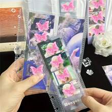 KPOP Idol Photocard Collect Book - 4-Pocket Plastic Rectangular Photo Strip Album With 10 Sleeves For Stationery Set Back To School,Back To School,School Supplies