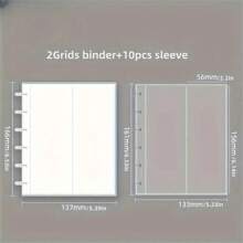KPOP Idol Photocard Collect Book - 4-Pocket Plastic Rectangular Photo Strip Album With 10 Sleeves For Stationery Set Back To School,Back To School,School Supplies