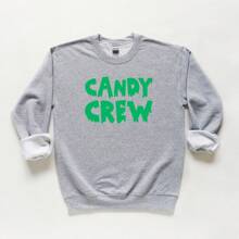 Candy Crew | Youth Graphic Sweatshirt - Light Grey - View 1