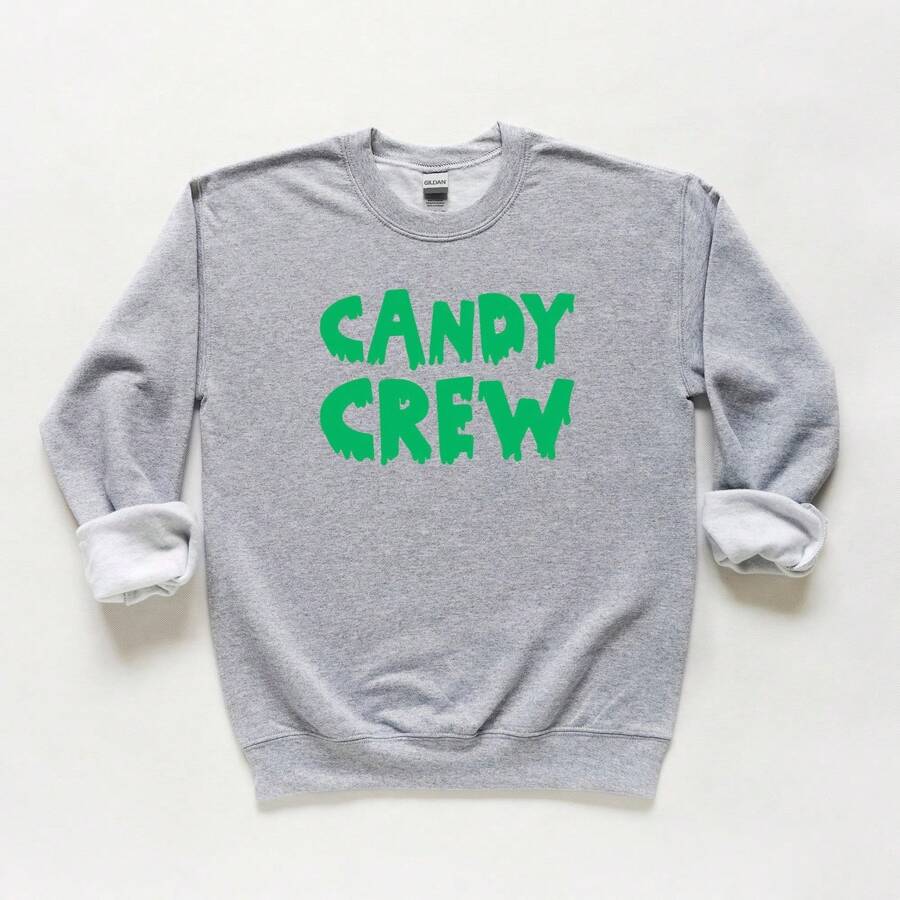 Candy Crew | Youth Graphic Sweatshirt - Light Grey - View 1