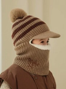 Wintermuts met thermische voering voor kinderen, nekwarmer en oorbescherming voor jongens