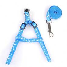 1pc 110cm Long Polyester Printed Material Dog/Cat Leash, Suitable For Various Small Dogs & Cats, Pet Supplies Accessory