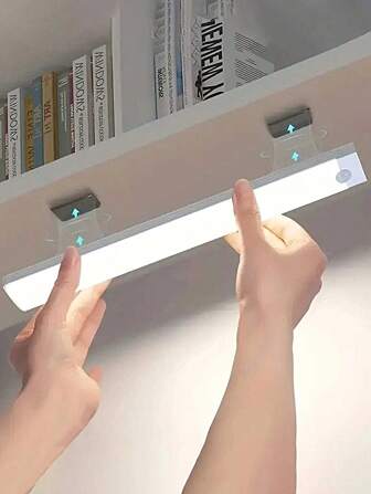 1pc Motion Sensor Closet Light - Auto-Sensing & Auto-On LED Night Lamp Strip, Magnetic, Battery Powered, Safe For Closets, Cabinets, Wardrobes, Stairs, Corridors, Study Rooms