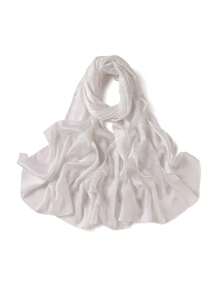 1 Peça Acessórios de Abaya de Alta Qualidade em Cor Sólida para Senhoras, Lenço de Crepe de Cetim de Seda com Brilho de Pedrinhas Strass, Xale Brilhante e Cintilante, Faixa para Cabeça de Mulher