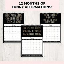 2025 年“个人讽刺与励志”主题挂历、台历 - 非常适合家庭和办公室装饰，灵感来自生活 - 彩色 - 查看 6