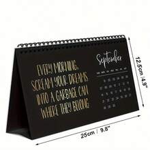 2025 年“个人讽刺与励志”主题挂历、台历 - 非常适合家庭和办公室装饰，灵感来自生活 - 彩色 - 查看 2