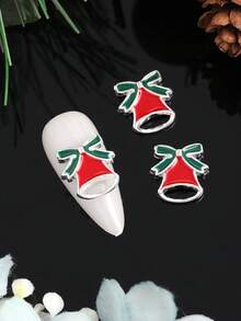 Christmas Tree Nail Art Jewelry 10 Pieces Bow Gift Box Snowman Elk Bell Moon Nail Art Jewelry 3D Jewelry Japanese And Korean Alloy Jewelry Jesus Cane Gloves Nail Art Jewelry Nail Art Jewelry Nail Art Jewelry Professional Nail Art Jewelry Nail Art Jewelry DIY Personalized Nail Art Suitable For Home Nail Art Nail Art Jewelry - Multicolor - View 8