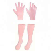2pcs Moisturizing Hand Mask, Foot Mask, Moisturizing Long Socks/Gloves, Foot Care Socks, Prevent Dry Cracked Heels And Soften Rough Skin, Reusable