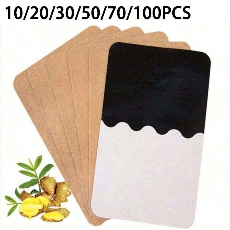 10/20/30/50/70/100PCS Ginger Patch, Comfortable And Gentle, Relaxing And Relaxing Body Care Patch - Multicolor - View 1