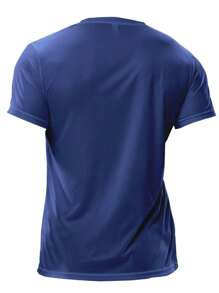 Men's Dry Fit T-Shirt Training Shirt Bodybuilding UV Protection Running Fishing Sports Everyday High Quality Blouse - Màu xanh hải quân - Xem 4