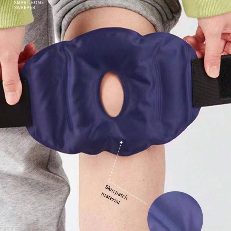 1pc Reusable Knee Ice Pack Wrap, Gel Cold Hot Therapy Knee Brace For