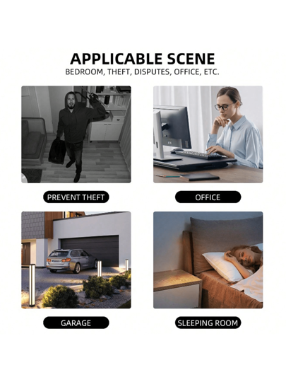 HD Mini WiFi Surveillance Camera, 2.4G Baby Monitor Night Vision, Motion Detection Home Camera Surveillance, Wide Angle IP view 5