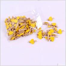 1 Pack Of 50 Pcs 3cm Mini Photo Clips Colorful Love Wooden Clips Creative Clips Photo Home Decoration Cartoon Crafts, Christmas - Multicolor - View 16