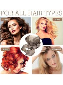 1 Pacote / 2 Pacotes Ferramenta Sem Calor para Ondular o Cabelo, Conjunto de Boné e Enrolador de Cabelo de Cetim Macio, Ferramenta de Ondulação Flexível Natural, Ferramentas de Penteado para Cachos Sem Esforço, Rolos de Cabelo Ondulado para Dormir à Noite, Acessórios de Penteado de Ondas, Enrolador de Cabelo Sem Calor