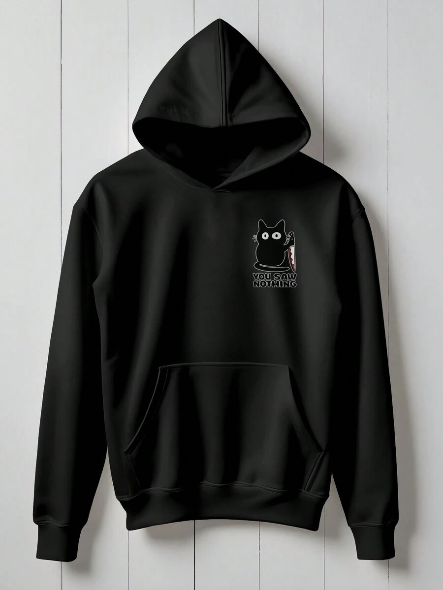 Sweatshirt Kitten Cute Cat Meme Bad Mood  2008 Flow Fx - 黑色 - 查看 1