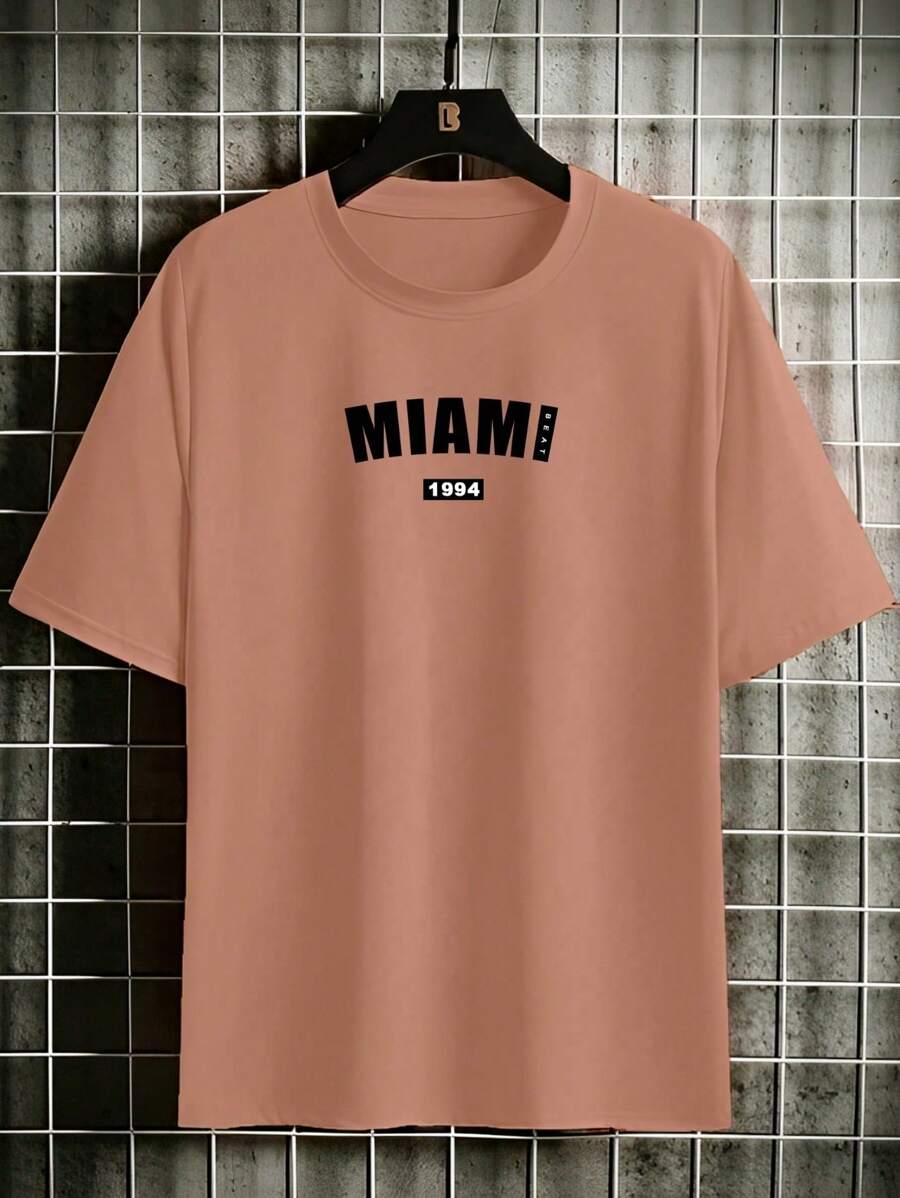 MIAMI 1994 Men's T-Shirt 100% Cotton Premium Shirt - màu nâu - Xem 1