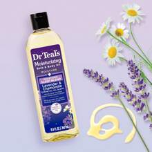 Dr Teal's Moisturizing Bath & Body Oil, Sleep Blend With Melatonin, Lavender & Chamomile Essential Oils, 8.8 Fl Oz. - 褪黑素 - 查看 2