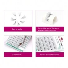 FADVAN Fadvan 120Fans Premade Fan Lashes 3D 5D 6D 8D 10D 12D 16D 20D 30D 0.07 C/D 8-14mm Volume Individual Short Stem  Eyelash Extension Makeup Supplies