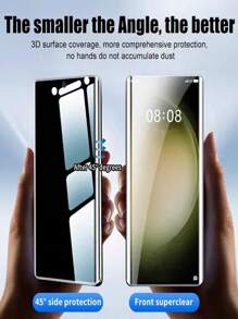 2 片防窥隐私软水凝胶屏幕保护膜，无气泡，易于粘贴，支持指纹解锁，防刮擦，高品质。兼容 16、15、14、13 / Galaxy S24 FE、S23、Z Flip 6、5 / / Redmi 13C / POCO X6 / Pura 70、P60Pro / Honor 100、200、90Lite、X8、X9 / Magic 6、5 Lite、X9B、X9A 等型号（非钢化玻璃）生日、家人、朋友的礼物手机屏幕保护膜、手机配件防水防震防摔防指纹全覆盖 - 防窺膜 - 查看 5