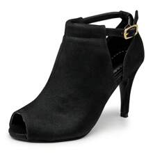 Women's Black Nubuck Ankle Boot Sandal 1783 - màu đen - Xem 3