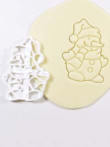 Molde de sello de Papá Noel, herramienta de estampado de bolas de nieve, molde de sello de muñeco de nieve de dibujos animados para decoraciones navideñas, regalos navideños, suministros para fiestas navideñas, pijamas navideños - Multicolor - Ver 9