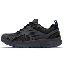 Skechers Men's GO RUN Lightweight Comfort Running Shoes 220034-CCBL - Charcoal Grey/Blue - View 1