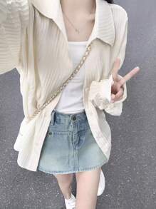 Women's Fashionable Casual Loose Long Sleeve Shirt