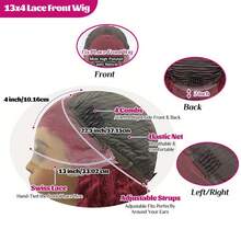 Ginger Orange Lace Front Wigs Human Hair Pre Plucked Body Wave 13x4 Transparent HD Lace Frontal Wigs For Women Human Hair Glueless Colored Wigs 350# Brazilian Remy Human Hair Wig