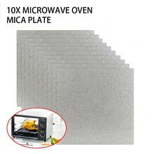 4 Set (10pcs/Set) Universal Microwave Oven Mica Plate Mica Wave Guide Cover Waveguide Cover UK - Silver - View 3