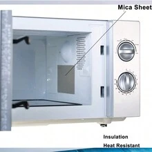 4 Set (10pcs/Set) Universal Microwave Oven Mica Plate Mica Wave Guide Cover Waveguide Cover UK - Silver - View 6