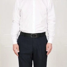 Bally 男士真皮皮带礼盒套装，男士休闲牛皮腰带，父亲节，男友礼物，生日礼物 - 黑色 - 查看 11