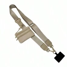 Correa para teléfono con cartera cruzada 2024 nueva con clip y sin manos, correa para teléfono con bolsillo con cremallera, correa cruzada para teléfono con bolsillo con cremallera para la cartera, correa para teléfono ajustable cruzada para bolsa de viaje, bolsa de maquillaje, bolsa de cosméticos, organizador de vacaciones, organizador de maquillaje de gran capacidad, estuche de maquillaje, para lápiz labial, brochas, cuidado de la piel, teléfono móvil, monedas, artículos pequeños, para el hogar, regalo, vacaciones y festival de Halloween Navidad de uso multifuncional, vibraciones bohemias