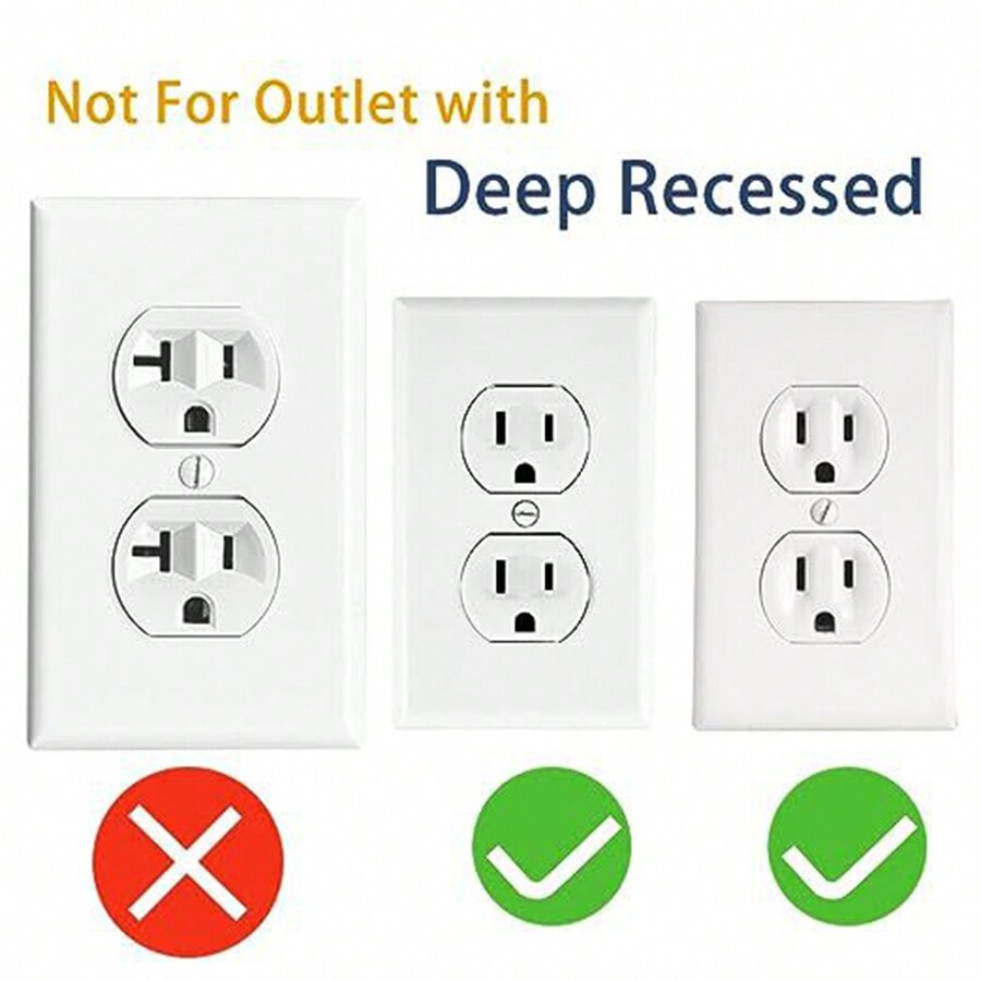 12 piezas Estabilizadores de enchufes de pared, para sockets sueltos