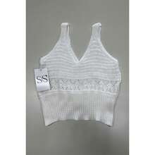 Tati Women's Summer Knit Crop Top - 橘色 - 查看 3