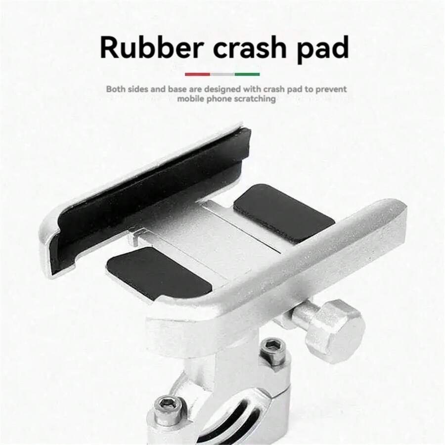 1pc Aluminum Alloy Motorcycle Bicycle Phone Holder Mount Adjustable