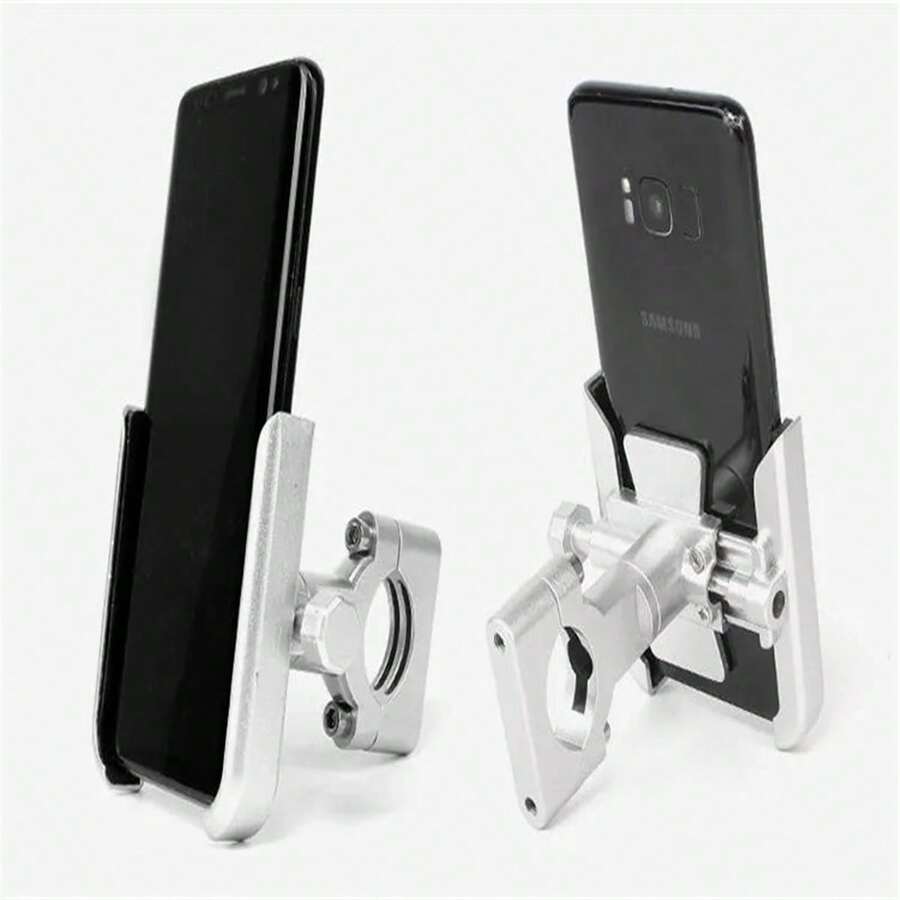 1pc Aluminum Alloy Motorcycle Bicycle Phone Holder Mount Adjustable