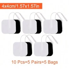TENS 装置替换垫 自粘电极垫 2mm 针连接器 可重复使用的 EMS 按摩贴片 各种形状和尺寸 - 彩色 - 查看 18