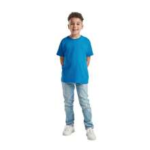 Fruit of the Loom Childrens/Kids Original T-Shirt (Azure Blue) - Blue - View 4
